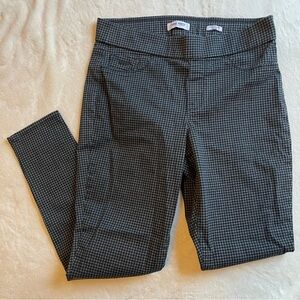 Nine West Heidi Houndstooth Pull-On Skinny Pants Dark Academia Workwear 10